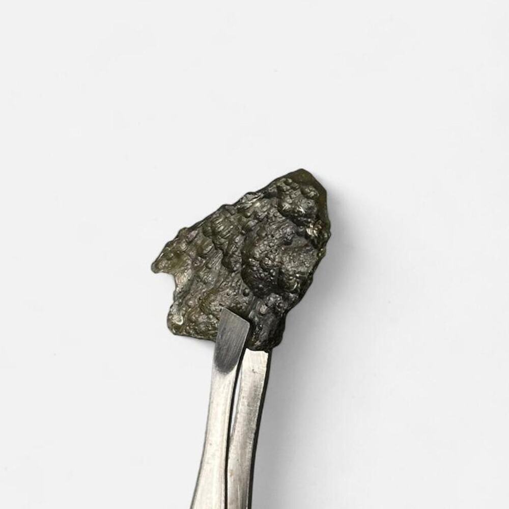 Moldavite green meteorite crystal